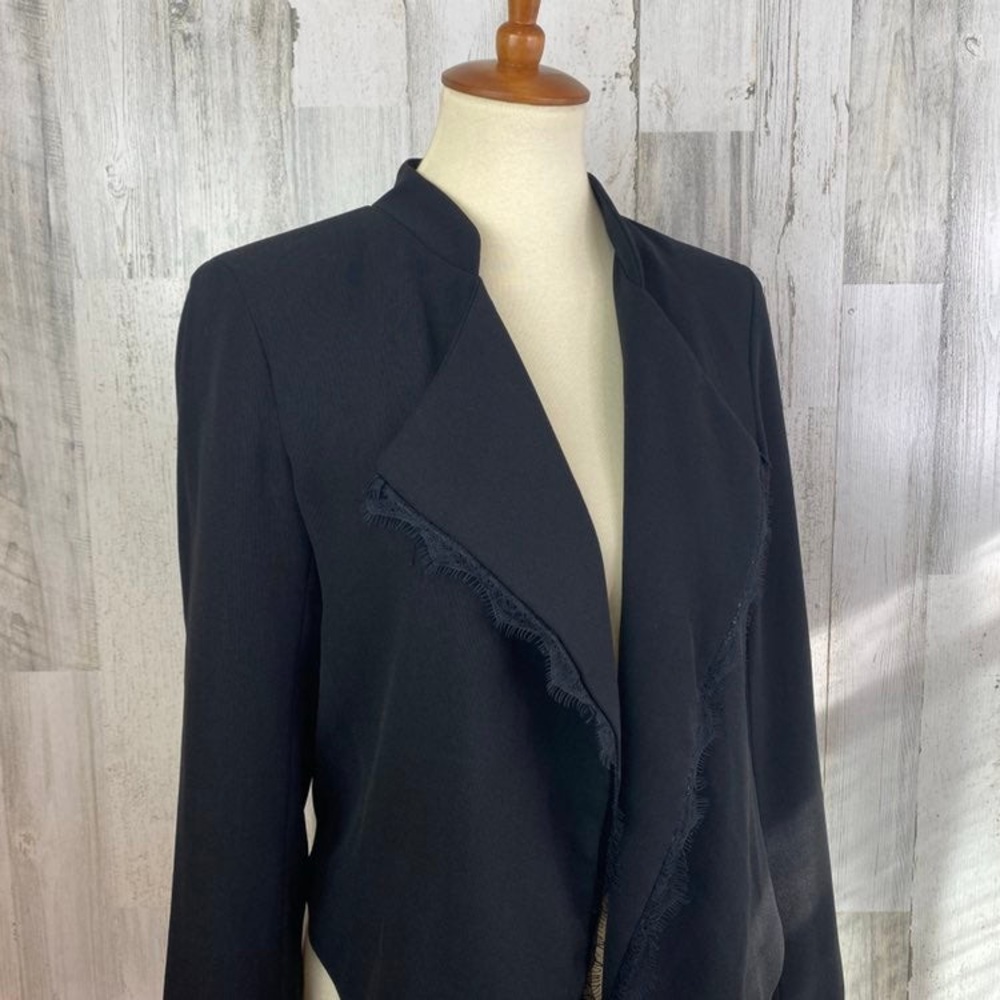Anthropologie Elevenses Dimmet Drape Topper Blazer - Picture 2 of 6